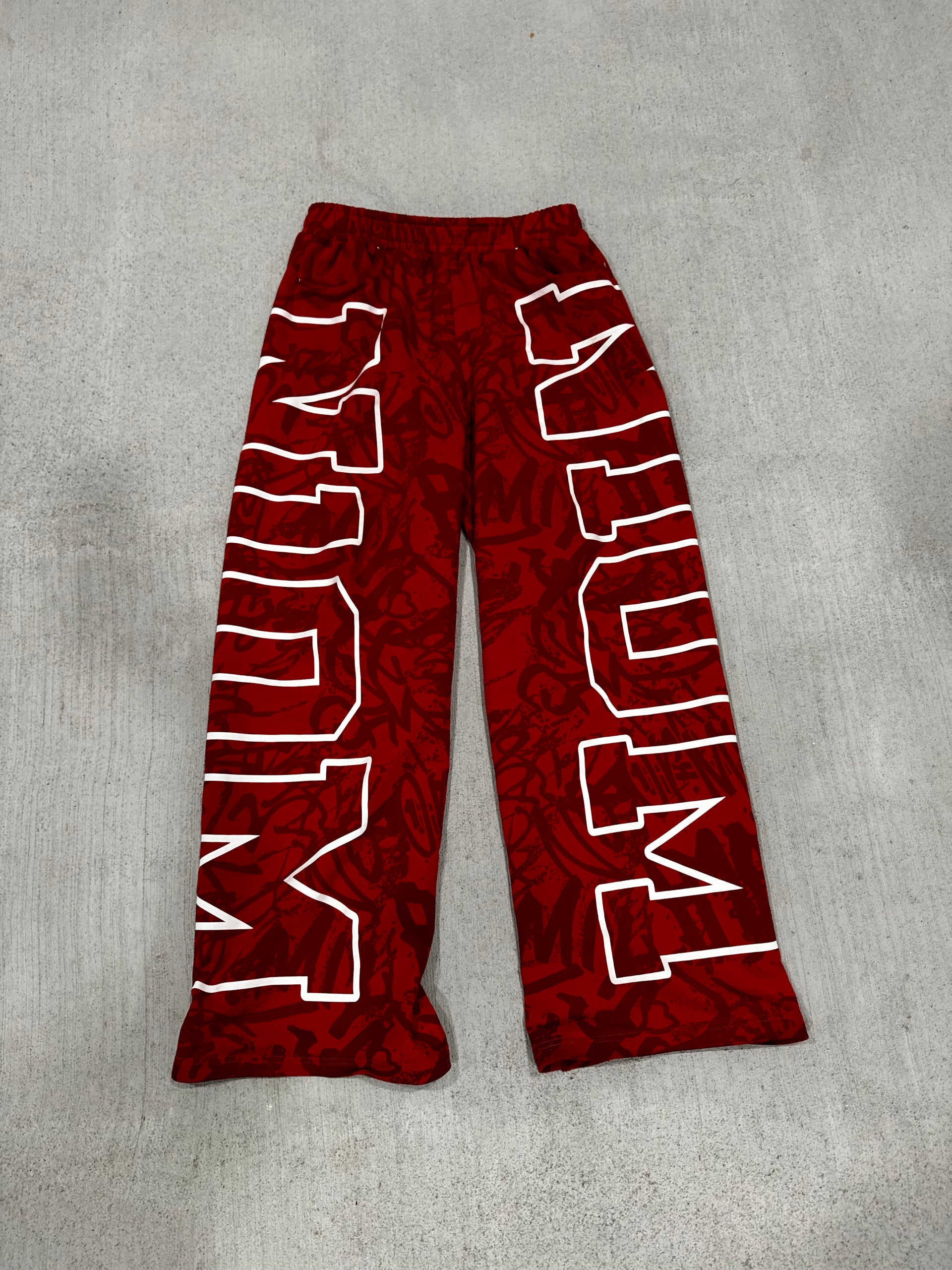 ‘GRAFFITI’ Sweatpants (RED)